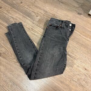 Levi’s Black Wash Wedge Skinny Jeans